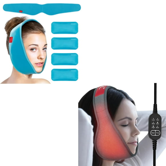 Face Heating Pad & Face Ice Pack for TMJ Relief, FSA HSA Eligible, Face Jaw Chin Wisdom Teeth, Oral and Facial Surgery
