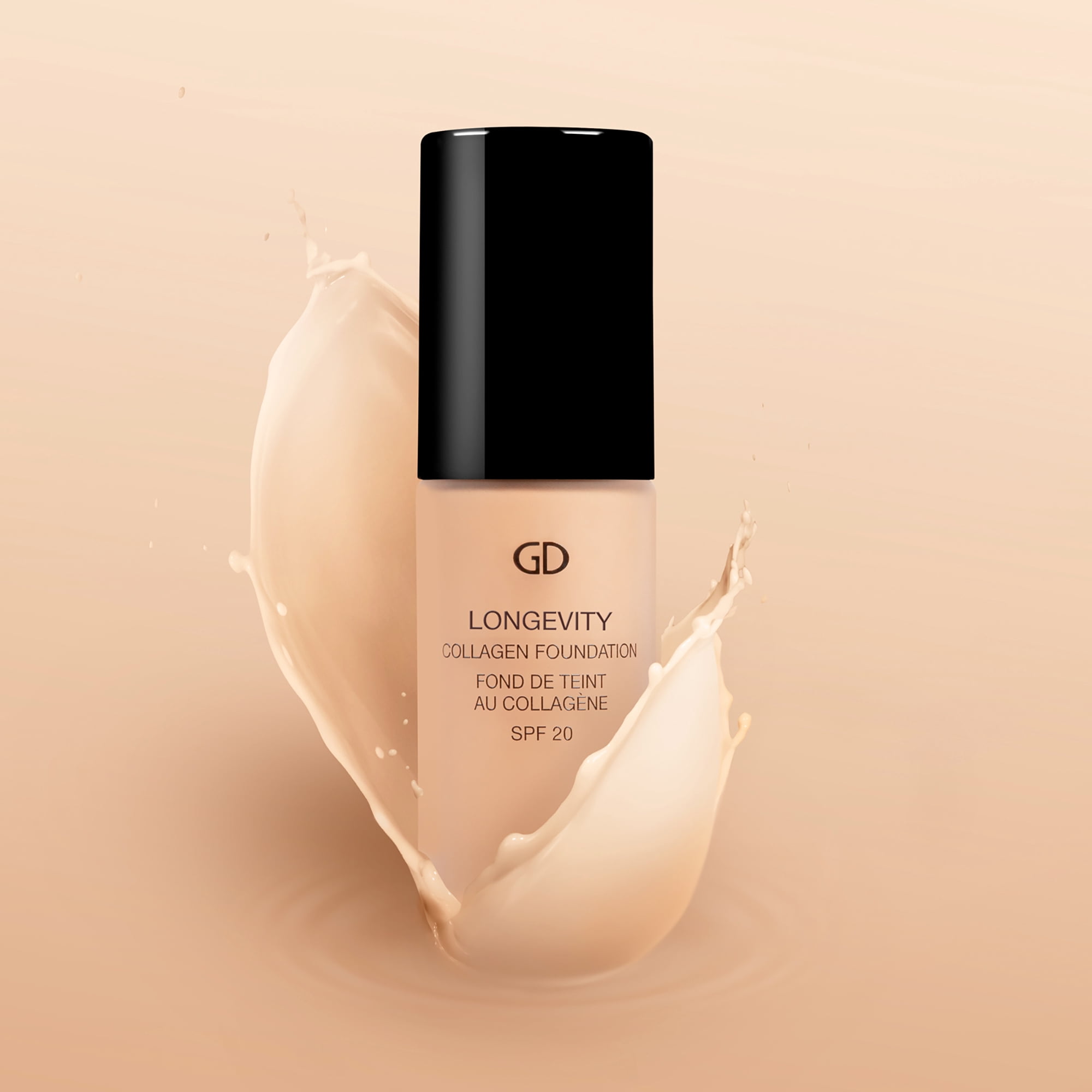 GA-DE Longevity Collagen Foundation 503, Liquid Foundation Makeup, 1 oz