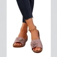 thumbnail image 3 of Women's Sandals Orthopedic Sandals for Women Womens Wedge Sandals Walking Sandals Women Comfortable Sandals for Women Women's Summer Flower Slippers Outdoor Beach Sandals Pink 7, 3 of 5