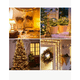 thumbnail image 3 of Serie Navideña Solar Luces Decoraciones Exterior 12M color amarillo, 3 of 4