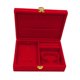 thumbnail image 4 of Caja de joyería de terciopelo de moda, bandeja, organizador de almacenamiento de joyas de viaje Tipo 4, 4 of 8