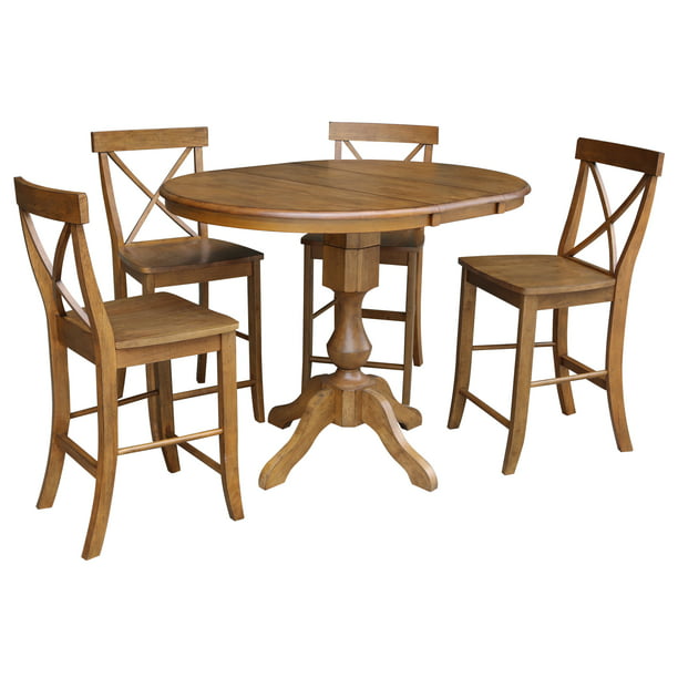 36 Round Counter Height Table With 12, What Height Chair For 36 High Table