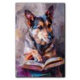 thumbnail image 3 of Swedish Vallhund Decor Poster Unframe, Swedish Vallhund Dog Canvas Wall Art, Dog Reading Book Canvas Print Painting Poster Wall Decor Dog Lovers Gifts, 3 of 6