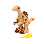 Take Apart Dinosaur Toys - Velociraptor Dinosaur Building Kit - STEM Take Apart Toys for 3 Year Old Boys and Girls by Polesie