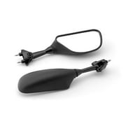 Krator Black Replacement Motorcycle Mirrors Left & Right Compatible with 2003-2006 Kawasaki ZX-6RR / ZX6RR