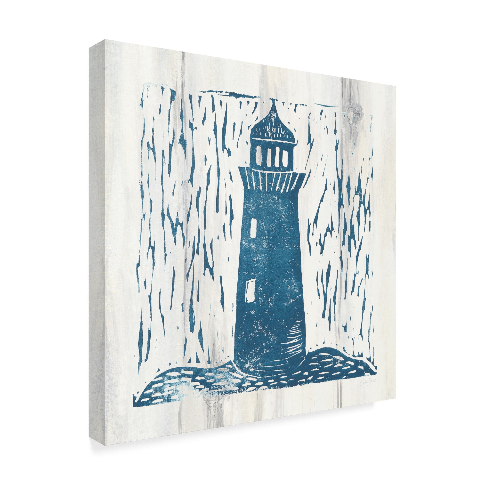 Trademark Fine Art 'Nautical Collage I On White Wood' Canvas Art by Courtney Prahl
