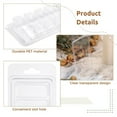 thumbnail image 6 of 150 Pcs Wax Melt Containers, 5-Cavity Wax Melt Clamshell Molds,Clear Empty Plastic Wax Melt Mold for DIY Candles Making, 6 of 7
