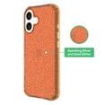 thumbnail image 3 of onn Sparkle Phone Case for iPhone 17 - Orange with Gold Glitter, 3 of 6