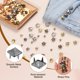 thumbnail image 3 of Uxcell 100 Pcs Remaches de Pirámide Cuadrada, 8mm Picos de Metal de Cuatro Garras para Decoración de Cuero, Ropa, Zapatos, Chaquetas, Manualidades DIY, Jeans, Bolsas, Negro, 3 of 6