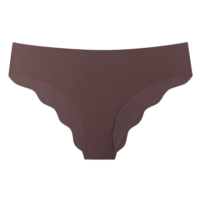 Timegard sous-Vêtements Respirants pour Femmes Culottes Sans Coutures Taille Basse à Volants Culottes Confortables String Lissant