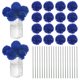 thumbnail image 1 of Uxcell Flores de Bola de Crisantemo Artificial, Ramos de Seda de Hortensia Falsos para el Hogar/Boda Azul Oscuro 30 Pack, 1 of 7