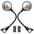 thumbnail image 1 of Bike Handlebar Mirror 2 Pack - Rotatable And Adjustable Wide Angle Rear View, 1 of 8
