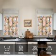 thumbnail image 4 of Dog Print Kitchen Curtains 36 Inch Short - 3 Panel Set, Cute Puppy & Floral Design, Rod Pocket Pet Lover Curtains 100% Polyester, Paw & Bone Pattern for Kitchen, Living Room, Bedroom, Easy Wash, 4 of 6
