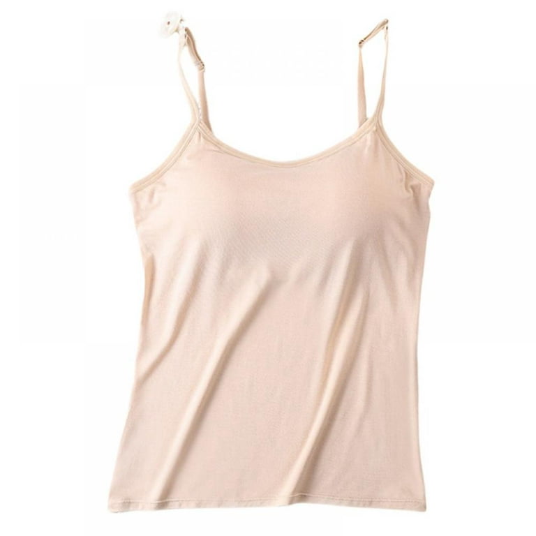 Sling Vest Tank Top For Women Camisole Padded Underwear With Chest Pad  Seamless Undershirt Wear Inside Autumn Winter