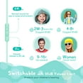thumbnail image 3 of Kids Headphones for School Home Tablet Travel, Sharing Sounds Function, Foldable Wired Kids Headphones with Microphone, 3 of 8