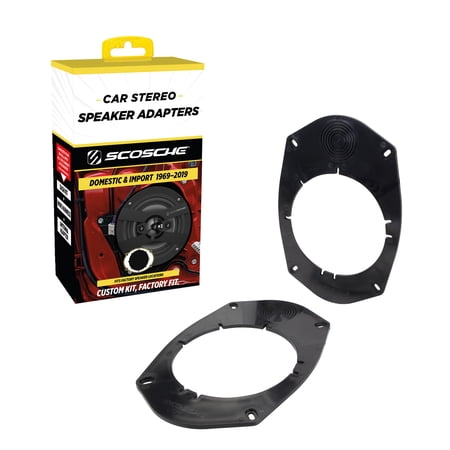 Scosche SA69 6X9" to 5.25”-6.5” Speaker Adapters Compatible w/ Select Import and Domestic Vehicles