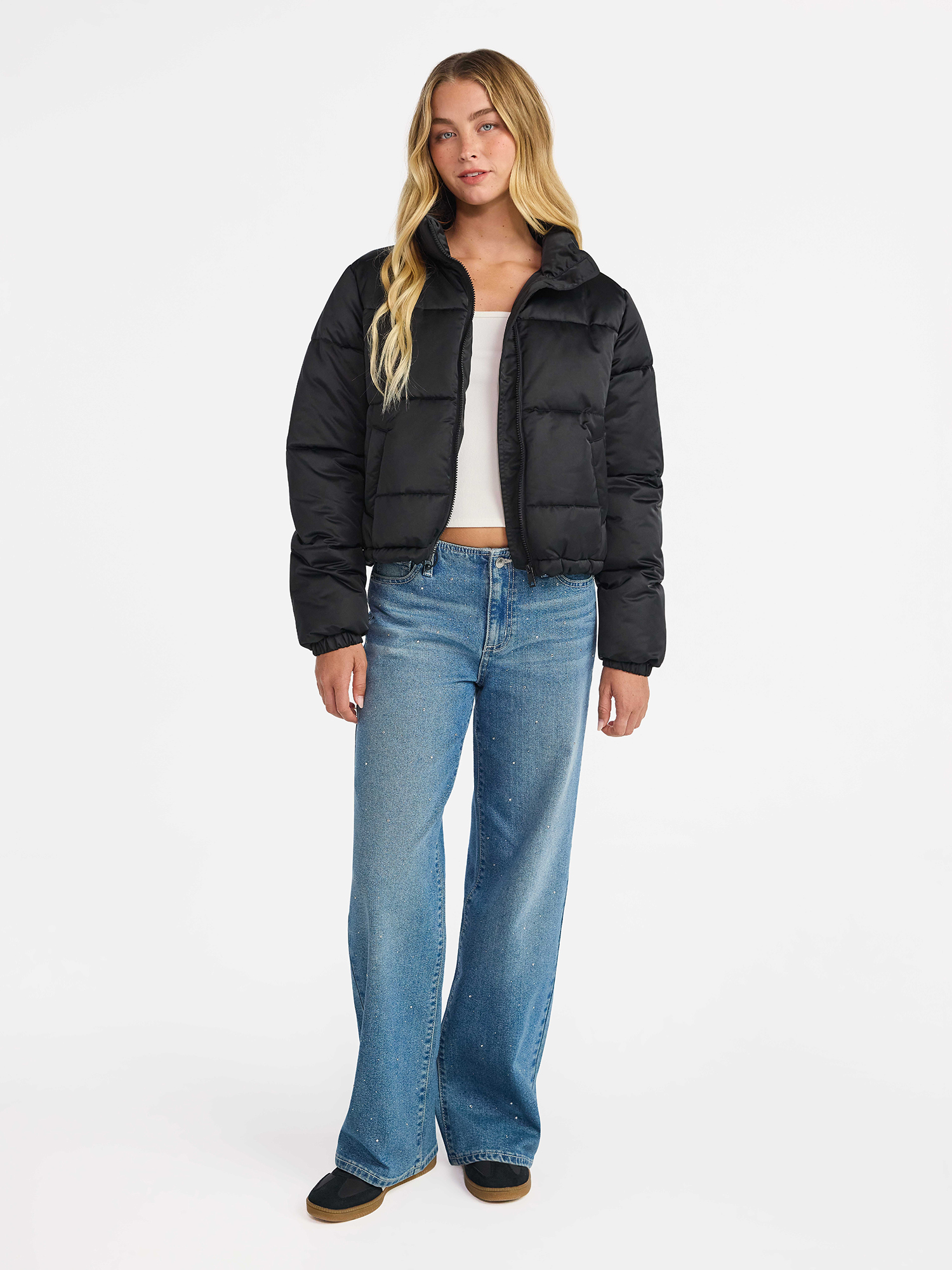 No Boundaries Puffer Jacket, Women's
