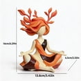 thumbnail image 6 of Serenity Growth Inner Harmony Sculptural Figurine, Resin Zen Meditation Sculpture, Calm Relaxation Statue Ornament, Spiritual Decor for Living Room Bedroom Meditation Room, Unique Healing Gift, 6 of 7