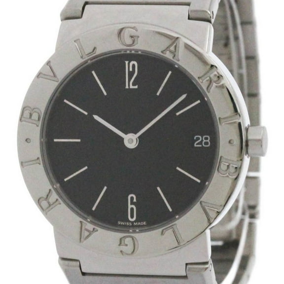 Pre-Owned BVLGARI Bvlgari Bvlgari Steel Quartz Unisex Watch BB30SS Polished (Good)