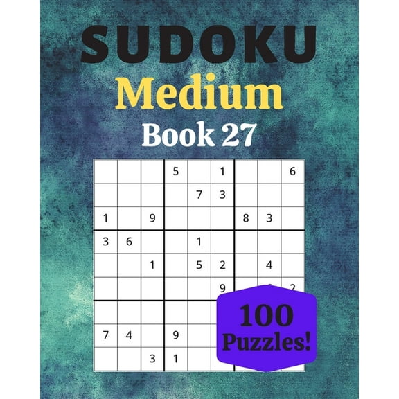 Sudoku Medium Book 27: 100 Sudoku for Adults - Large Print - Medium Difficulty - Solutions at the End - 8'' x 10'' (Paperback)(Large Print)
