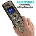 thumbnail image 2 of Étui pour Alcatel Go Flip 4 / TCL Flip Pro Phone, Nakedcellphone [Camouflage Extérieur] Étui Rigide Mince Protecteur avec Texture à Grille - Motif Camouflage de Vrai Bois de Feuilles d'Arbre, 2 of 7