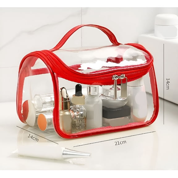 GASTROPOD 2026 New Extra Large Clear Makeup Bag with Zipper, Clear Toiletry Cosmetic Bag Professional Organizer for Beach Travel Artist