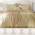 thumbnail image 5 of SONORO KATE 7 Pieces Queen Comforter Set – Tassels Boho Bed in a Bag, All Season Bedding Set with 1 Fitted Sheet, 1 Flat Sheet, 2 Pillowcases & 2 Shams, Beige, 5 of 10