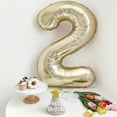thumbnail image 3 of 40 Inch Jumbo 2 Number Balloons, 12 20 21 22 23 26 28 Numbers Balloon Birthday Decorations,Wedding, Bridal Shower Engagement Photo Shoot, Anniversary (Light Gold No 2), 3 of 14