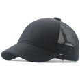 thumbnail image 1 of MYG Men Plain Trucker Hat Mesh Back Baseball Cap Solid Visor Mesh Hats Breathable, 1 of 7