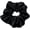Black, variant on Large Silk Scrunchie for Women & Girls, Mulberry Silk Hair Tie, No- Elastic Ponytail Holder for Curly or Fine Hair, Hot , 1 Pack
