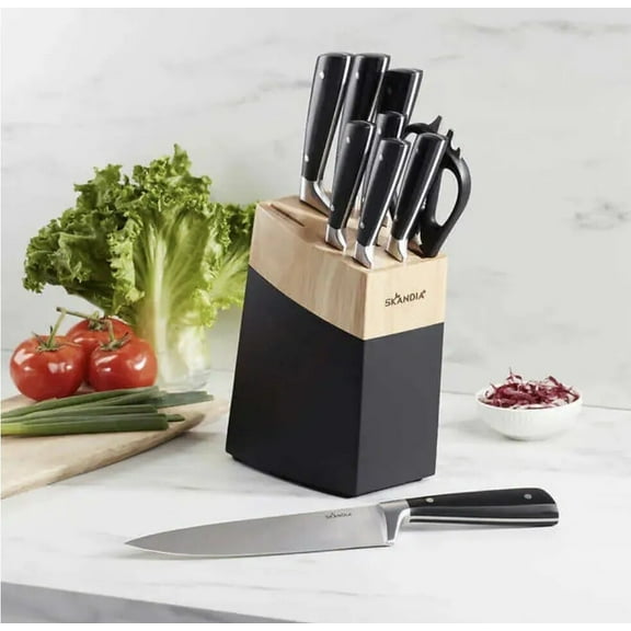 NEW Skandia Constract 10-piece Knife Block Set