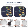 thumbnail image 6 of Haiem Space Car Windshield Sun Shade (2 Pieces) Foldable Windshield Sun Shade Car Accessories for Truck SUV Pickup-Small, 6 of 7