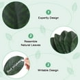 thumbnail image 2 of Paquete de 20 hojas artificiales, hoja verde falsa con tallos para bricolaje 9x23cm, 2 of 7