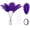 Purple, variant on EP Purple Large Ostrich Feather - 20pcs Making Kit 22 Inch Large Ostrich Feathersfor Crafts Floral Arrangement, Wedding Party Centerpieces Home Decorations (Purple)