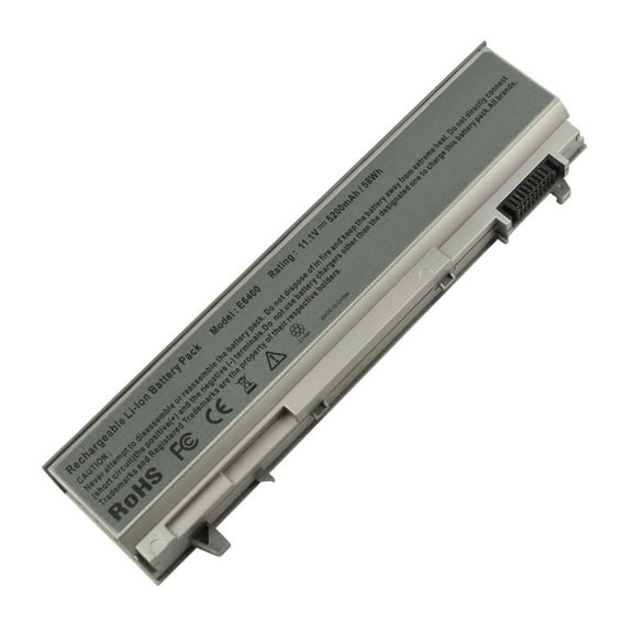 6 Cell 11.1V 5200mAh Battery For Dell Latitude E6400 E6410 E6500 E6510 PT434 W1193 Laptop