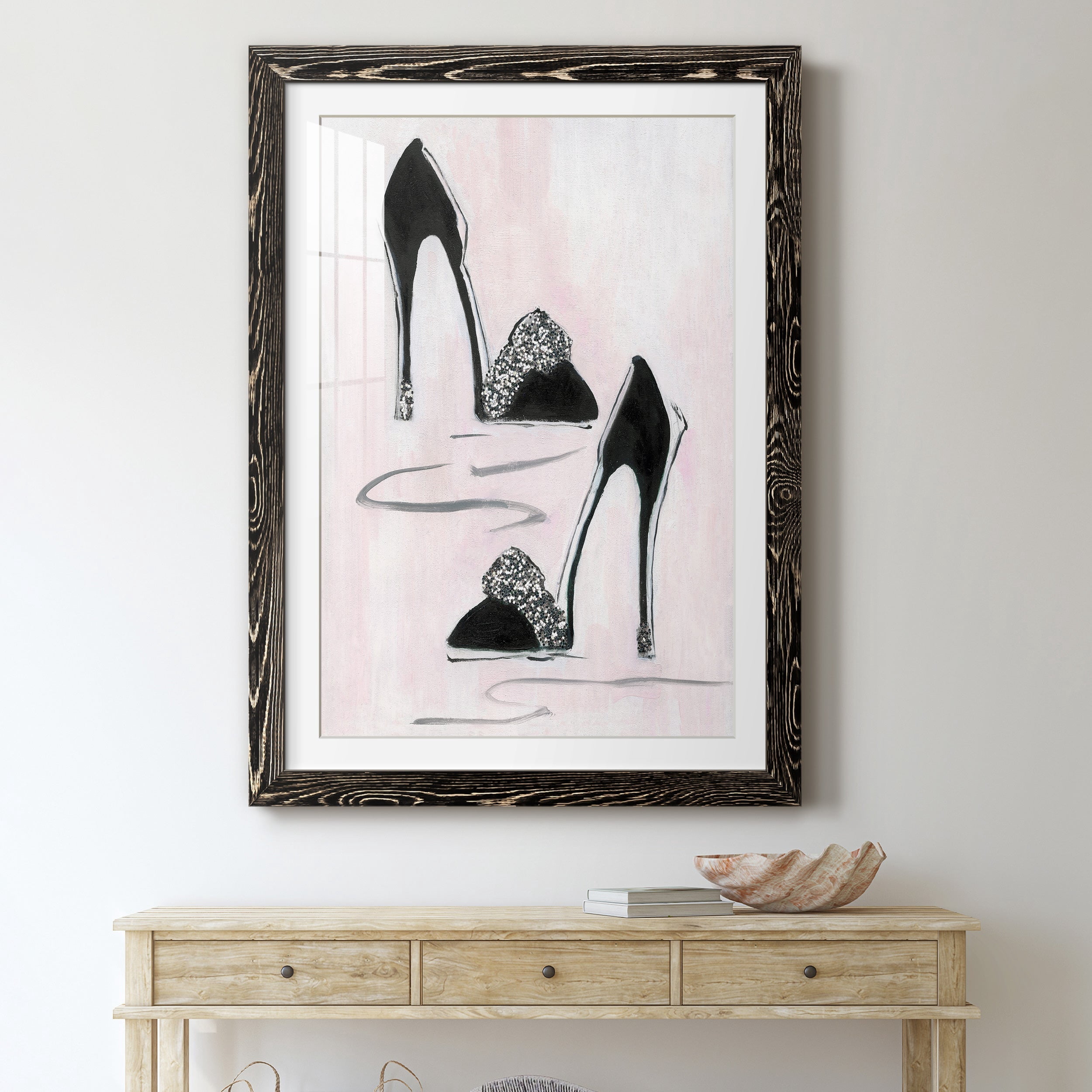 Shoes That Dazzle II - Premium Framed Print - Distressed Barnwood Frame - Ready to Hang