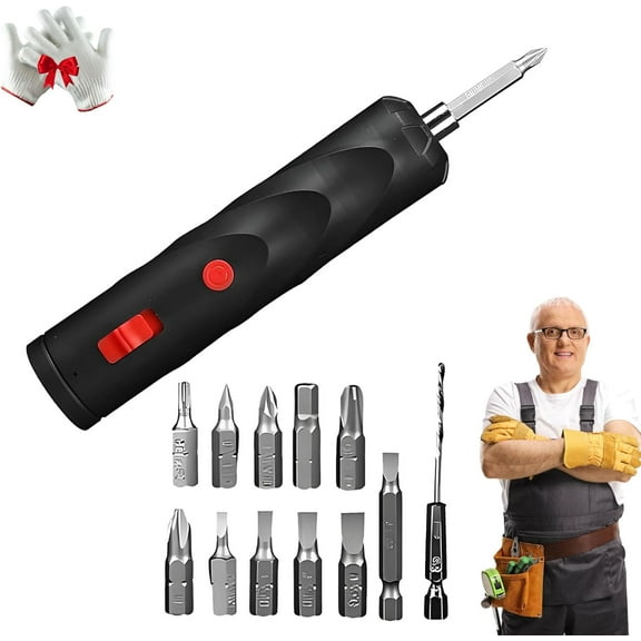 Seattleget Cordless Electric Screwdriver, Seattleget Screwdriver, Rechargeable Portable Electric Screwdrivers Set (1 SET)