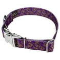 thumbnail image 5 of Country Brook Petz® Premium Purple Paisley Dog Collar and Leash, Large, 5 of 7