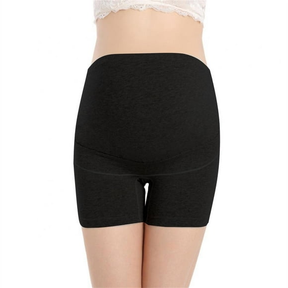 POINTERTECK 100% Cotton Women‘s Seamless Maternity Boyshort High Waisted Pregnancy Underwear Belly Support Boxer Brief Over Bump Postpartum Boxer Briefs for Ladies Leggings Clearance! Bla