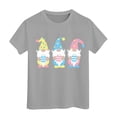 thumbnail image 3 of LRen Kids Easter Shirts Girls Rabbit Tops Egg Hunt Short Sleeve T Shirt Cotton Happy Easter Vacation Tops Tee for Boys & Girls, 3 of 4