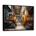 thumbnail image 2 of Designart "Powerful Energies Yellow Power Plants" Architecture Floater Framed Canvas Art Print, 2 of 7