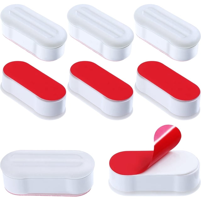 Kit de parachoques universal para asiento de inodoro, 8 piezas, parachoques de repuesto con adhesivo fuerte ER