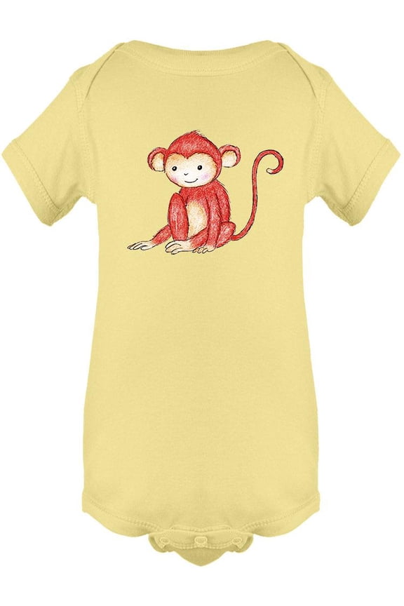 Monkey Sitting Bodysuit Infant -Image by Shutterstock,  18 Months