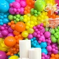 thumbnail image 5 of 412pcs Summer Tropical Balloon Arch Garland Kit Different Sizes 18 12 10 5inch Rainbow Hot Pink Green Orange Blue Purple Balloons for Hawaiian Luau Aloha Baby Shower Birthday Party Decorations, 5 of 15