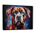 thumbnail image 2 of Designart "Bold Boxer III" Animals Dog Floater Framed Canvas Wall Art, 2 of 5