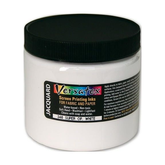 Jacquard Versatex Screen Printing Ink, 16 oz., Super Opaque White