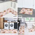 thumbnail image 5 of Highland Cow and Flower Print Anti Fatigue Kitchen Rugs Set Of 2, Non Slip Washable Decorative Floor Mats for Kitchen Sink Laundry, 17"x30" and 17"x47", 5 of 6