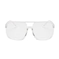 thumbnail image 1 of Sonducket Gafas ópticas Gafas con montura negra Protección de moda Accesorios de ropa de marco grande para protección de ojos Lentes Blanco transparente, 1 of 6