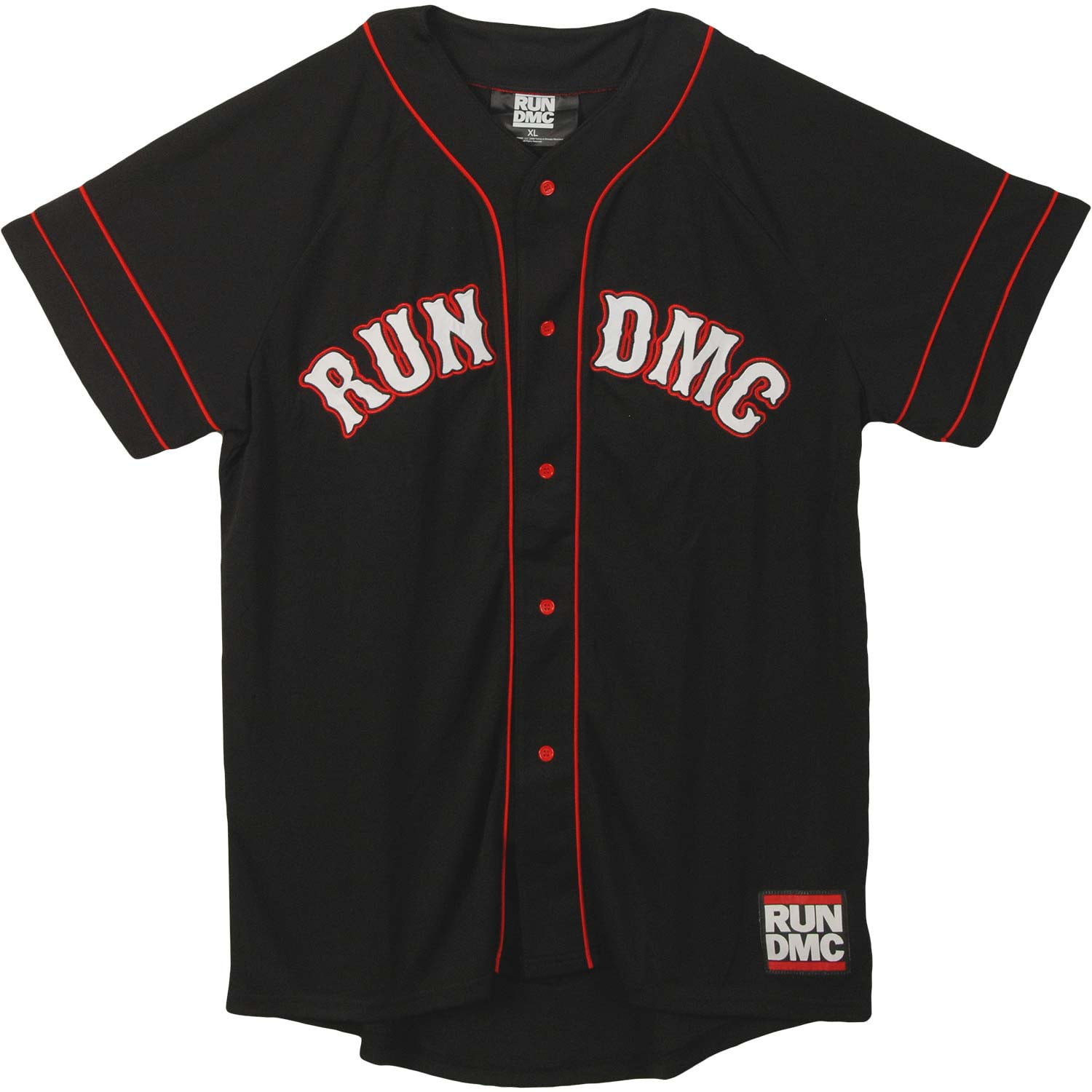 Run DMC Run DMC Men's Baseball Jersey Black
