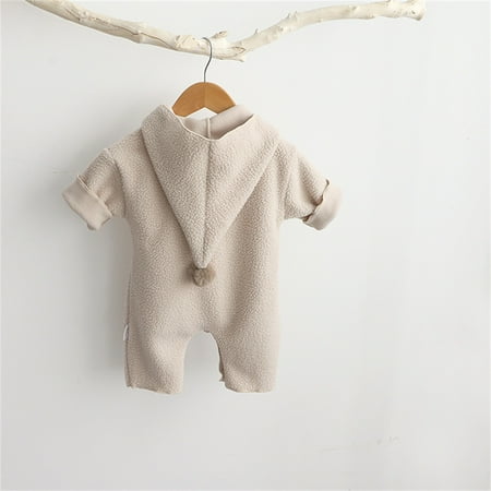 

Quealent Baby Boy Clothes Baby Boy Clothes Baby Winter Outfits Long Sleeve Print Romper Bodysuit Overall Jumpsuit One-Piece Khaki 0-6 Months